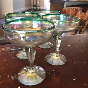 Authentic Mexican Margarita Glasses - Set of 4